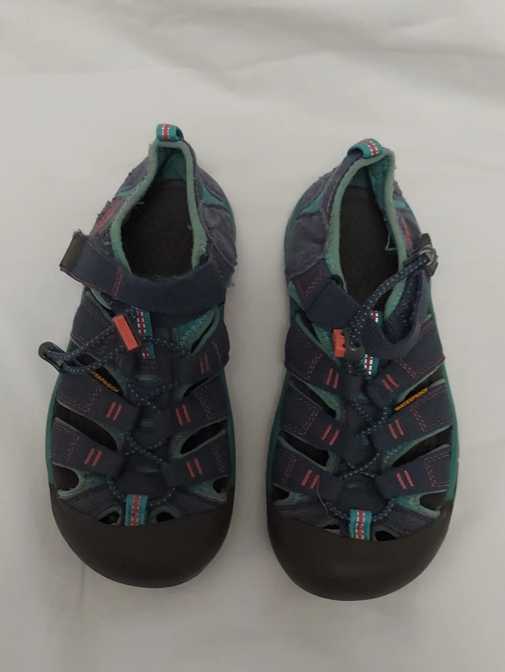 Keen Kids Blue Teal Closed-Toe Sport Sandals Size 3 Water Shoe